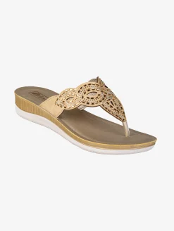 Inblu Infradito donna gioiello con zeppa