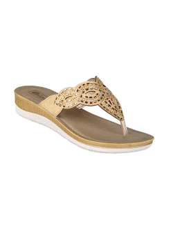 Inblu Infradito donna gioiello con zeppa