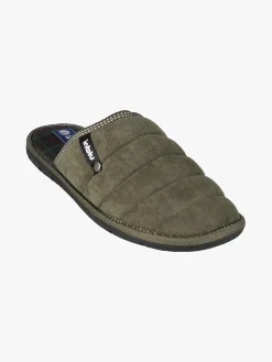 Inblu Pantofole da uomo imbottite in tessuto scamosciato