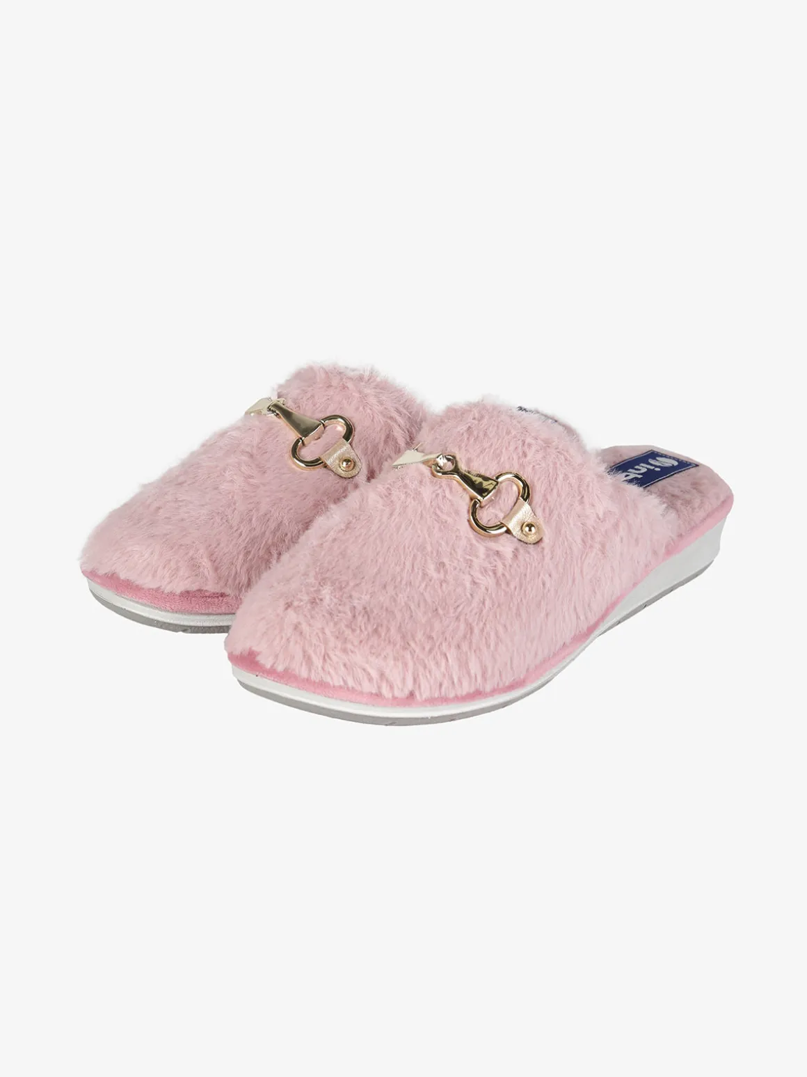Inblu Pantofole donna in ecopelo con zeppa