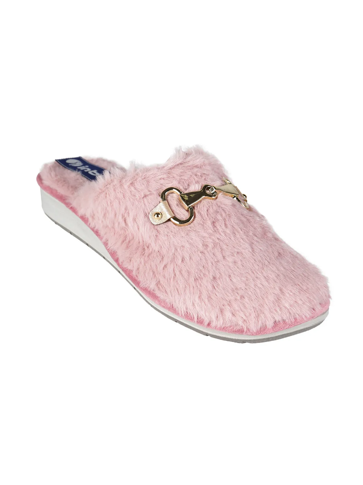 Inblu Pantofole donna in ecopelo con zeppa
