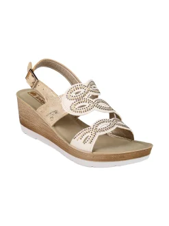 Inblu Sandali da donna con zeppa e strass