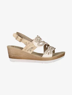 Inblu Sandali da donna con zeppa e strass