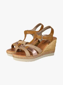 Inblu Sandali da donna con zeppa e cinturino a strappo