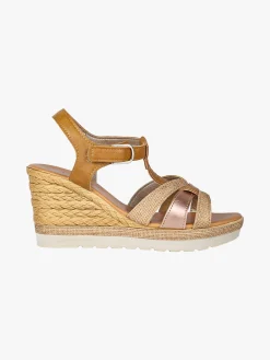 Inblu Sandali da donna con zeppa e cinturino a strappo