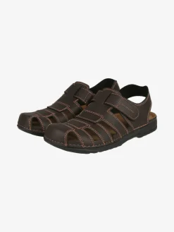 Inblu Sandali uomo con puntale chiuso e cinturino a strappo