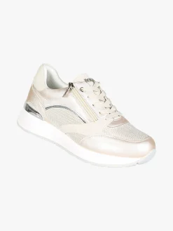 Inblu Sneakers brillantinata da donna con platform - perla
