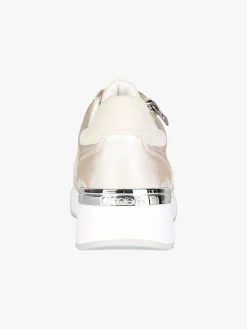 Inblu Sneakers brillantinata da donna con platform - perla