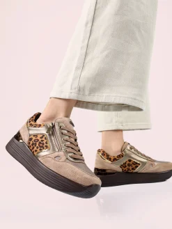 Inblu Sneakers donna con platform - marrone