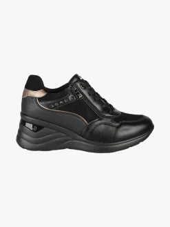 Inblu Sneakers donna con zeppa - nero