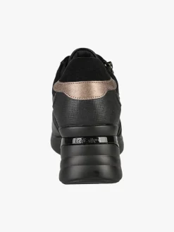 Inblu Sneakers donna con zeppa - nero