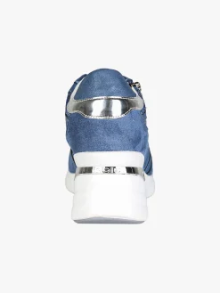 Inblu Sneakers donna scamosciate con zeppa - jeans