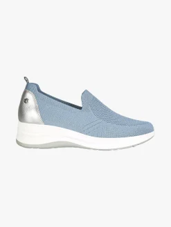 Inblu Sneakers donna slip on in maglia con zeppa - avion