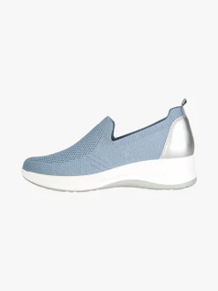 Inblu Sneakers donna slip on in maglia con zeppa - avion