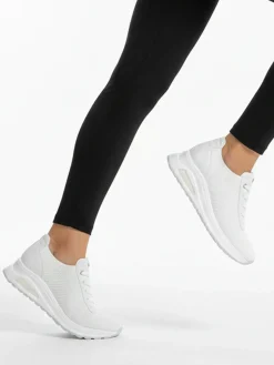 Inblu Sneakers sportive da donna in maglia con air - bianco
