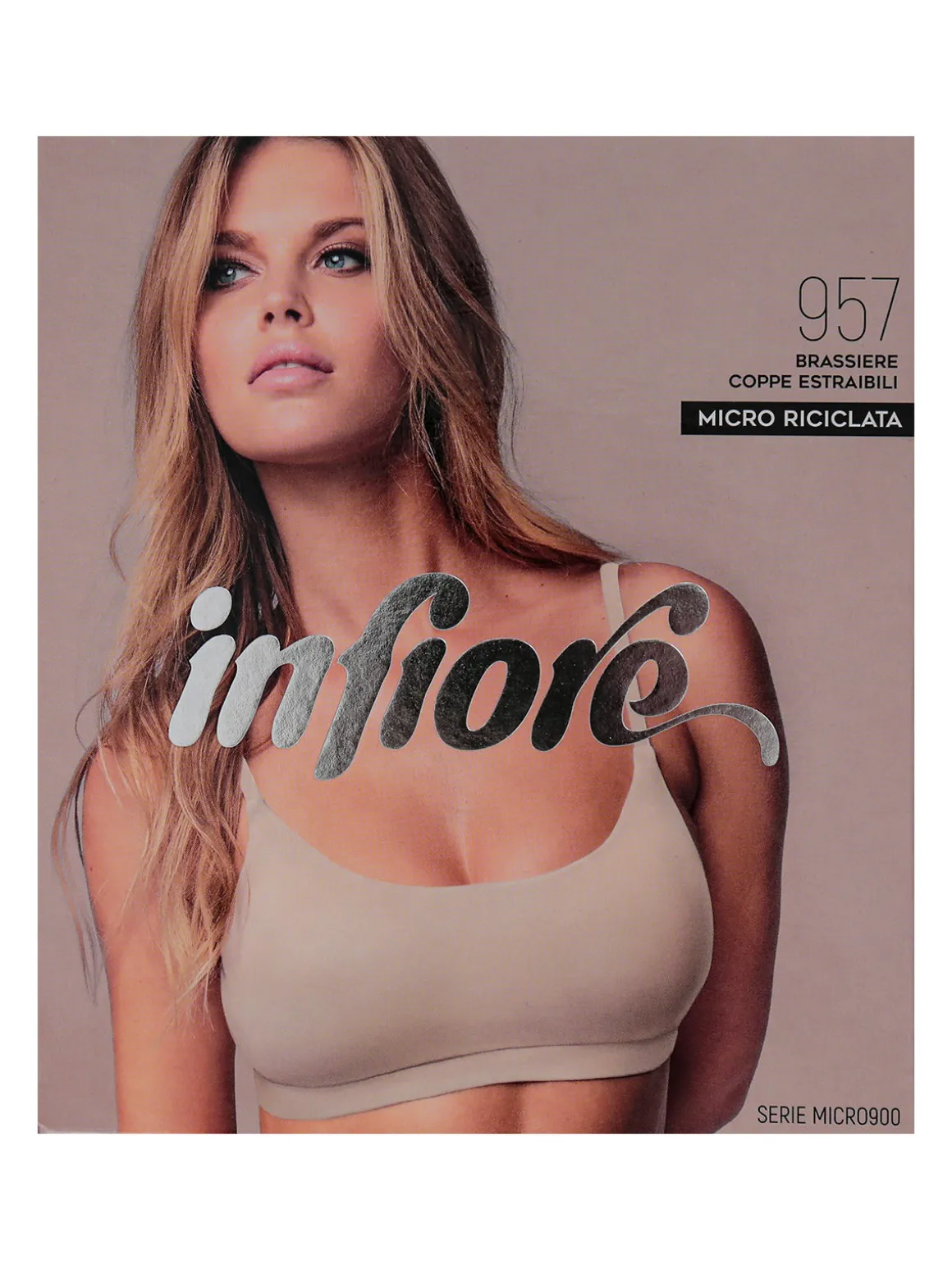 Infiore 957 Brassiere in microfibra con coppe estraibili