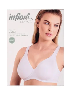 Infiore CLEO Reggiseno donna confort senza ferretto COPPA C - bianco