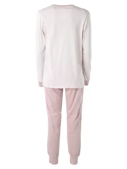 Infiore GALAXY Pigiama lungo da donna in cotone con stampe - panna