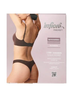 Infiore MICROFIT 01701 Brassiere imbottita senza ferretto COPPA B - moro
