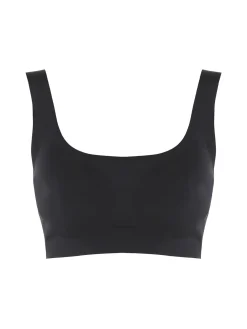 Infiore MICROFIT 01702 Reggiseno top donna imbottito senza ferretto COPPA B - nero