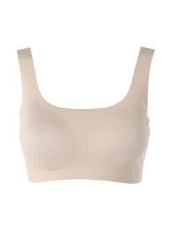 Infiore MICROFIT 01702 Reggiseno top donna imbottito senza ferretto COPPA B - beige