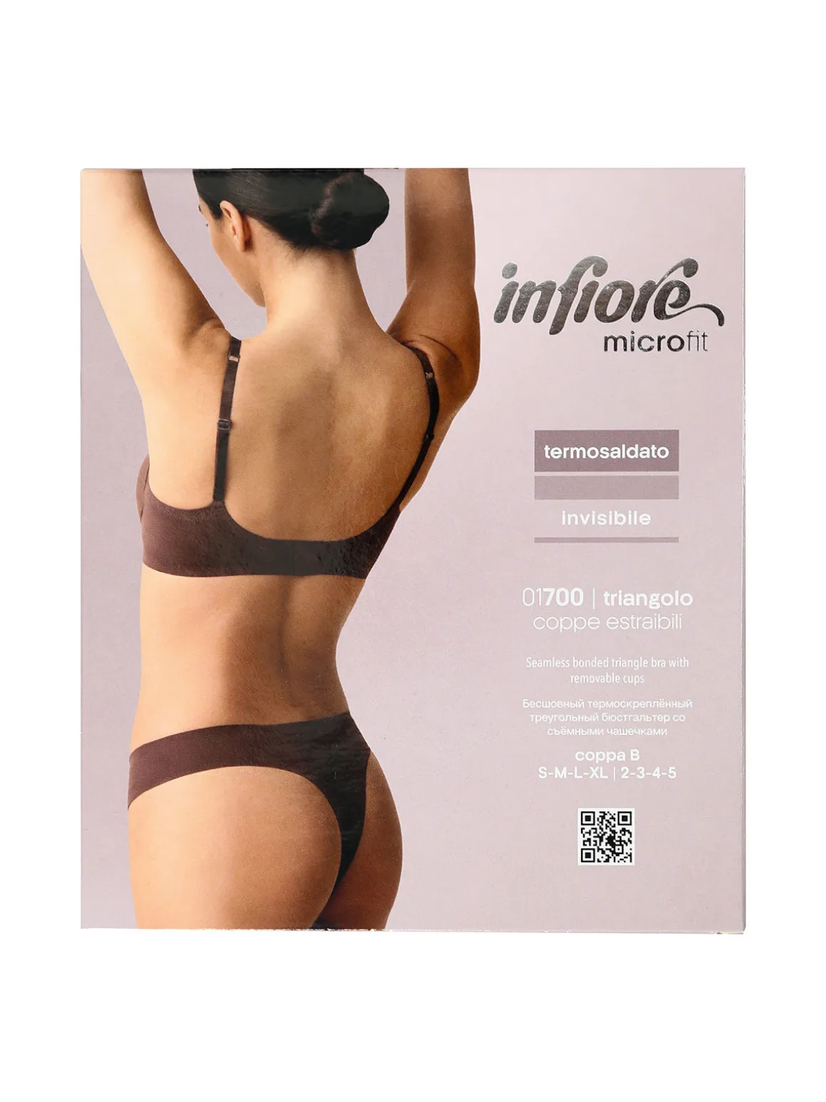 Infiore MICROFIT 01700 Triangolo imbottito senza ferretto COPPA B - beige
