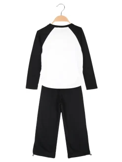 Injuly Completo 2 pezzi da bambina con maglietta stampata e pantaloni a zampa