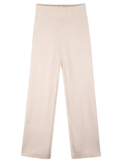 Injuly Completo 2 pezzi da bambina in maglia con ricami - beige