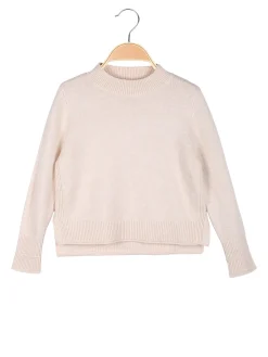 Injuly Maglione da bambina accollato - beige