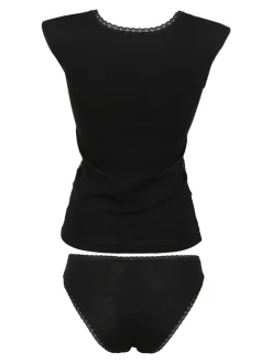 Intimami Coordinato intimo donna nero con pizzo
