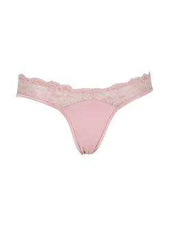 Intimami Coordinato intimo donna in pizzo con top e brasiliana - rosa