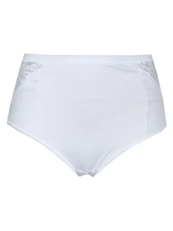 Intimami Culotte bianche in cotone con pizzo