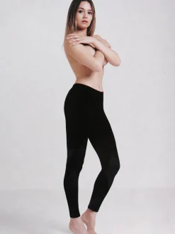 Intimami Leggings donna in cotone bielastico