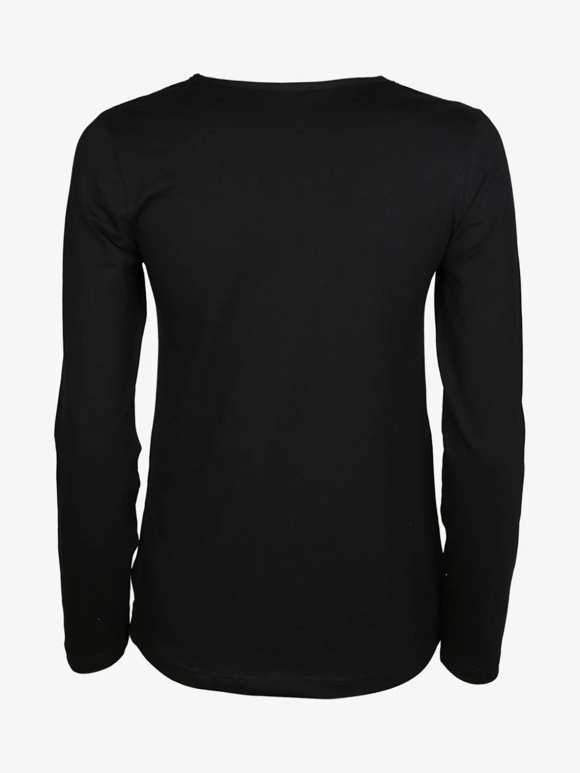 Intimami Maglia donna a maniche lunghe con dettagli in velluto e paillettes - nero