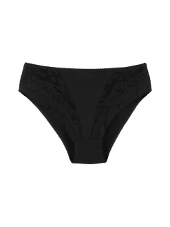 Intimami Slip donna in cotone con pizzo