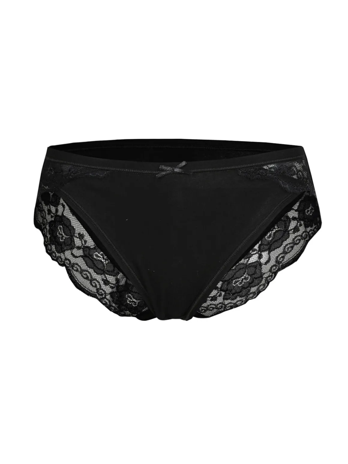 Intimami Slip in cotone bielastico con pizzo