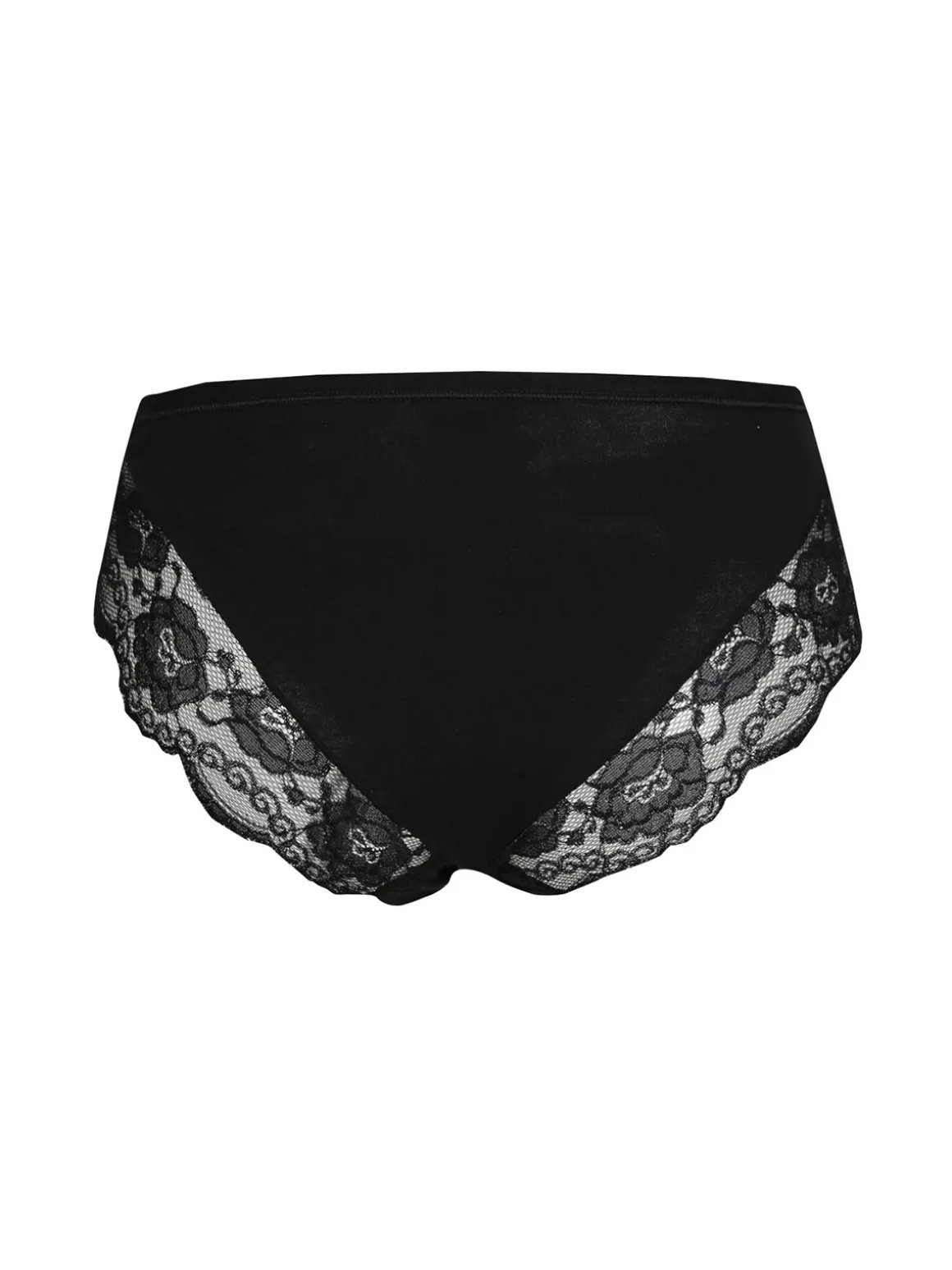 Intimami Slip in cotone bielastico con pizzo