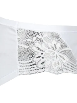 Intimami Slip in cotone bielastico con pizzo