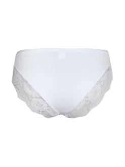 Intimami Slip in cotone bielastico con pizzo