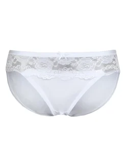 Intimami Slip in cotone con pizzo
