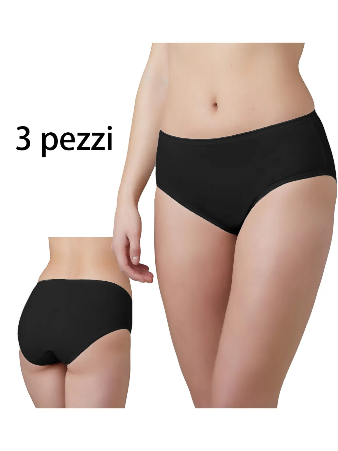 Intimami Slip midi donna confezione da 3 pezzi