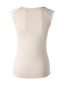 Intimami Top donna a spalla larga con scollo in pizzo - nudo