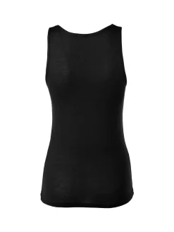 Intimami Top donna a spalla larga con scollo di pizzo - nero