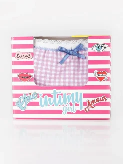 Intimy Girl Slip bambina con stampa quadretti