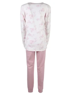 Irge Pigiama donna aperto in cotone interlock - rosa