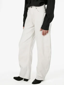 Jack Berry Pantaloni jeans da donna a palloncino - bianco