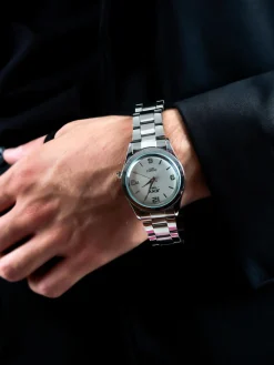 Jcky Orologio da polso con cinturino in acciaio