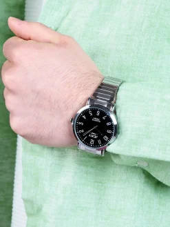 Jcky Orologio da polso uomo con cinturino elastico
