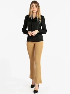 Jean Louis Francois Pantaloni donna elasticizzati a zampa
