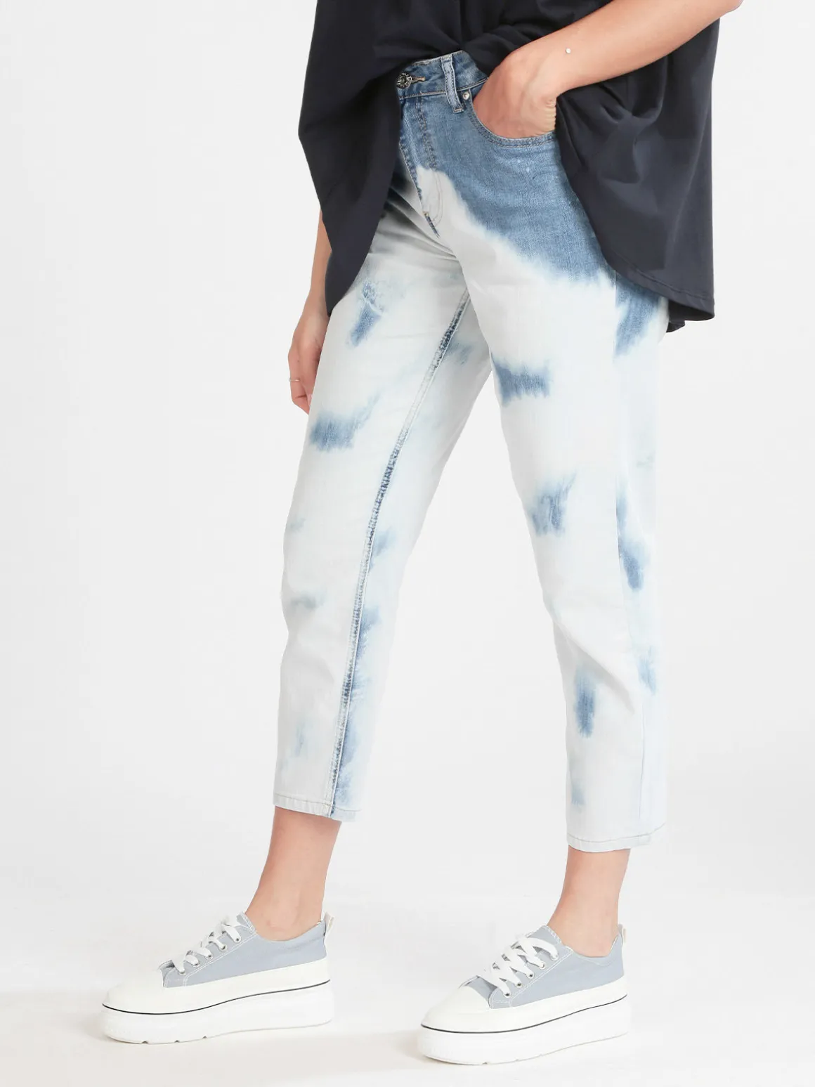 Jeans Louise Francoise Jeans donna baggy sfumati